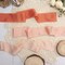 Frayed Satin Silk Ribbon 1.5" x 10 Yards x 3 Rolls Coral Dusty Coral Terracotta for Christmas Home Decor Gift Wrapping DIY Crafts Wedding Invitation Bouquets